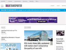 Tablet Screenshot of bulktransporter.com